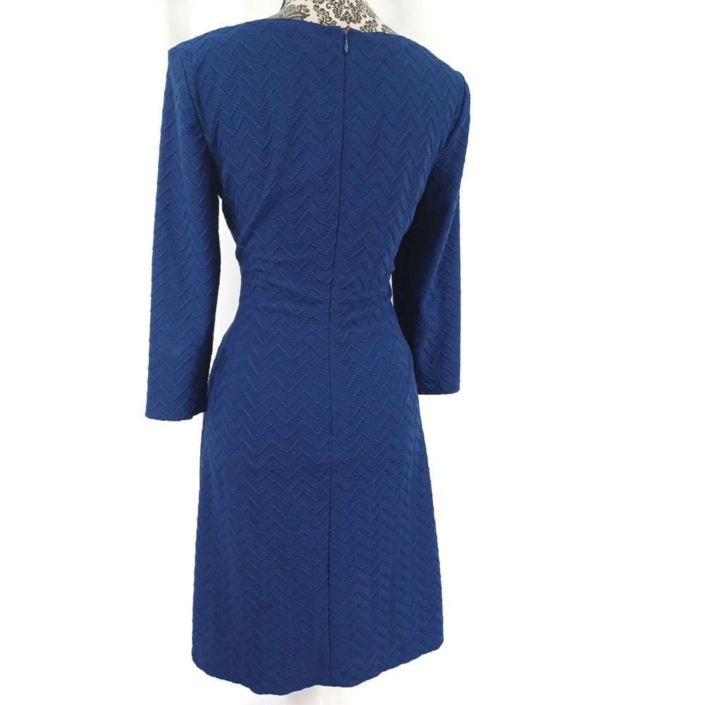 Chaps Textured Chevron Pattern Side Pleat Stretch… - image 5